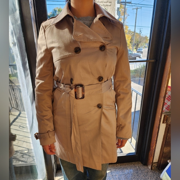 Jackets & Blazers - Mokhwassi Classic Tan Trench Coat S